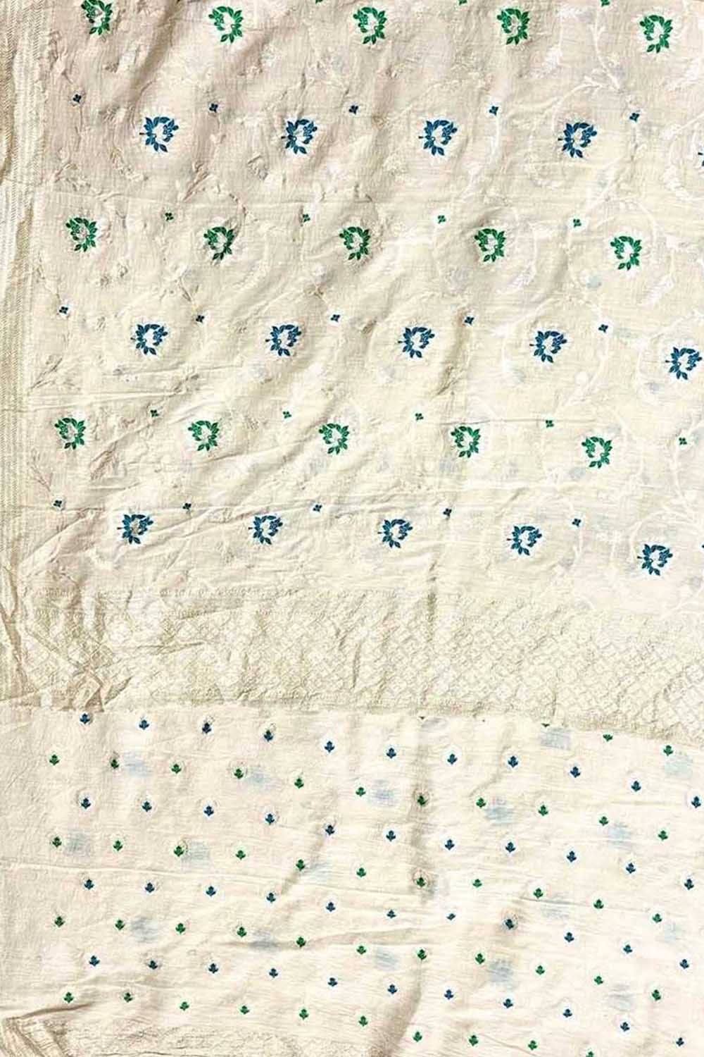 Dyeable Banarasi Pure Moonga Silk Handloom Meenakari Two Piece Unstitched Suit Set - Luxurion World