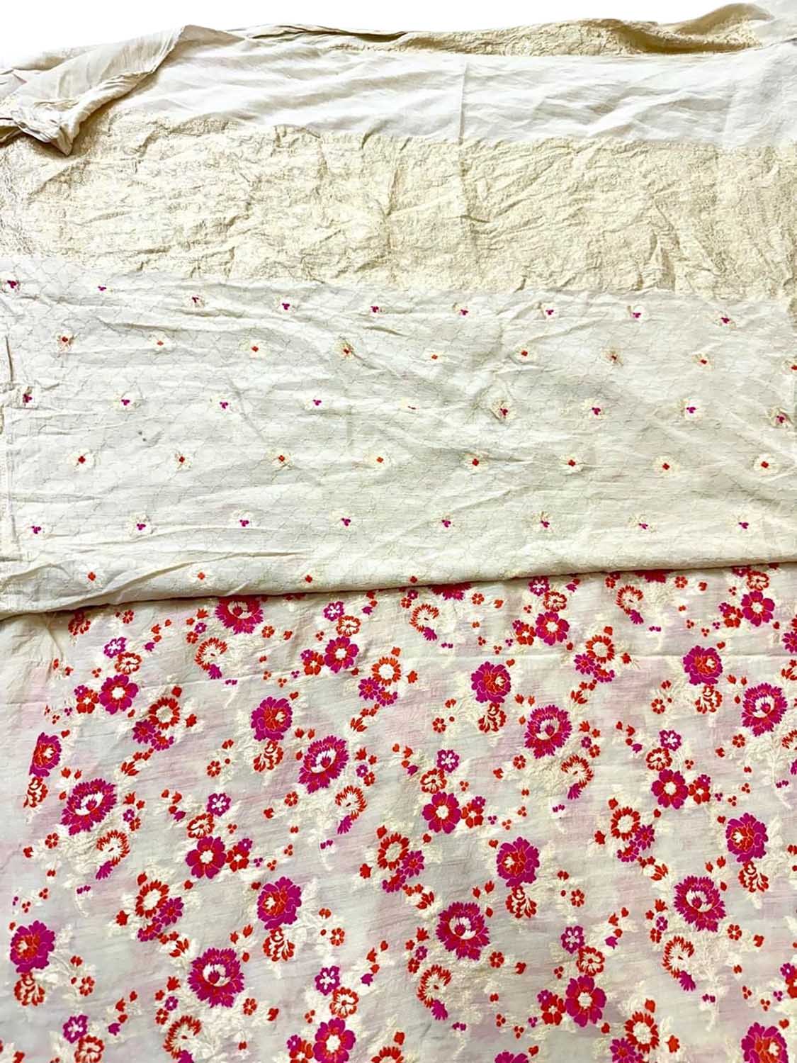 Dyeable Banarasi Pure Moonga Silk Handloom Meenakari Two Piece Unstitched Suit Set - Luxurion World