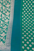 Stunning Green Banarasi Georgette Suit Set - Luxurion World