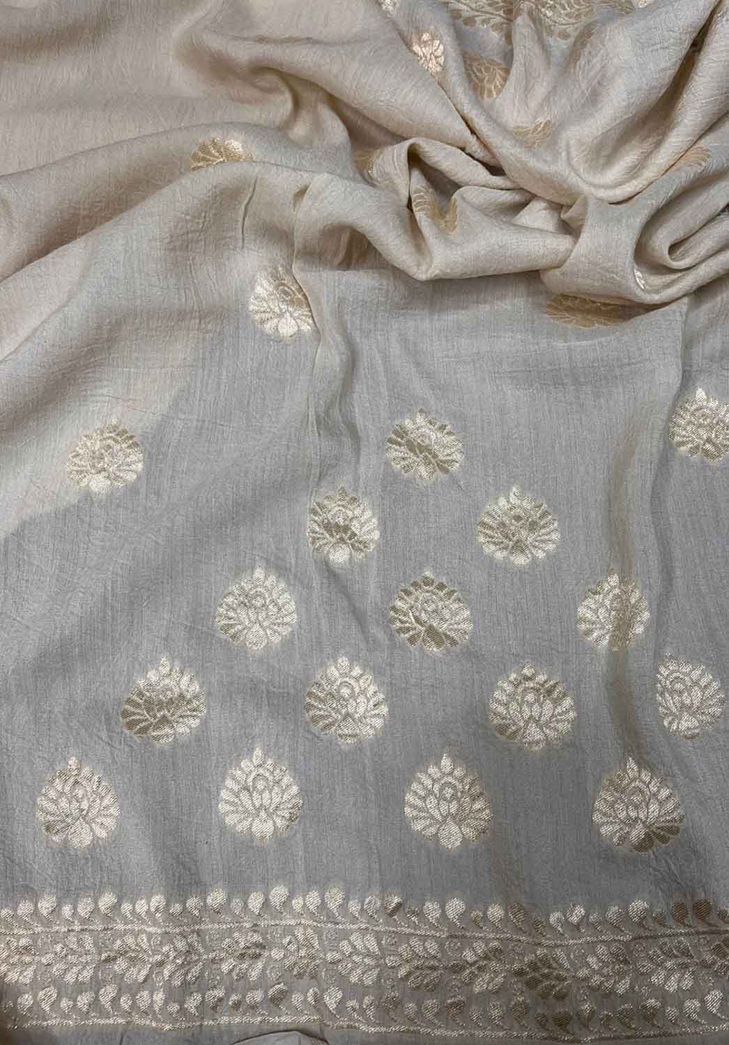 Exquisite Dyeable Banarasi Moonga Silk Suit - Luxurion World
