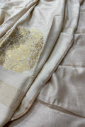 Stunning Dyeable Banarasi Pure Moonga Silk Two Piece Unstitched Suit Set - Luxurion World