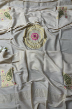 Stunning Dyeable Banarasi Pure Moonga Silk Two Piece Unstitched Suit Set - Luxurion World