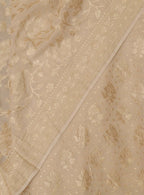 Dyeable Banarasi Handloom Pure Moonga Silk Three Piece Unstitched Suit Set - Luxurion World