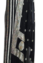 Elegant Black Handloom Banarasi Georgette Suit Set - Luxurion World