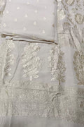 Dyeable Banarasi Pure Moonga Silk Unstitched Three Piece Suit Set - Luxurion World