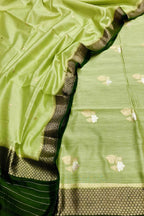 Exquisite Green Banarasi Silk Suit with Chiniya Weave - Luxurion World