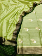 Exquisite Green Banarasi Silk Suit with Chiniya Weave - Luxurion World