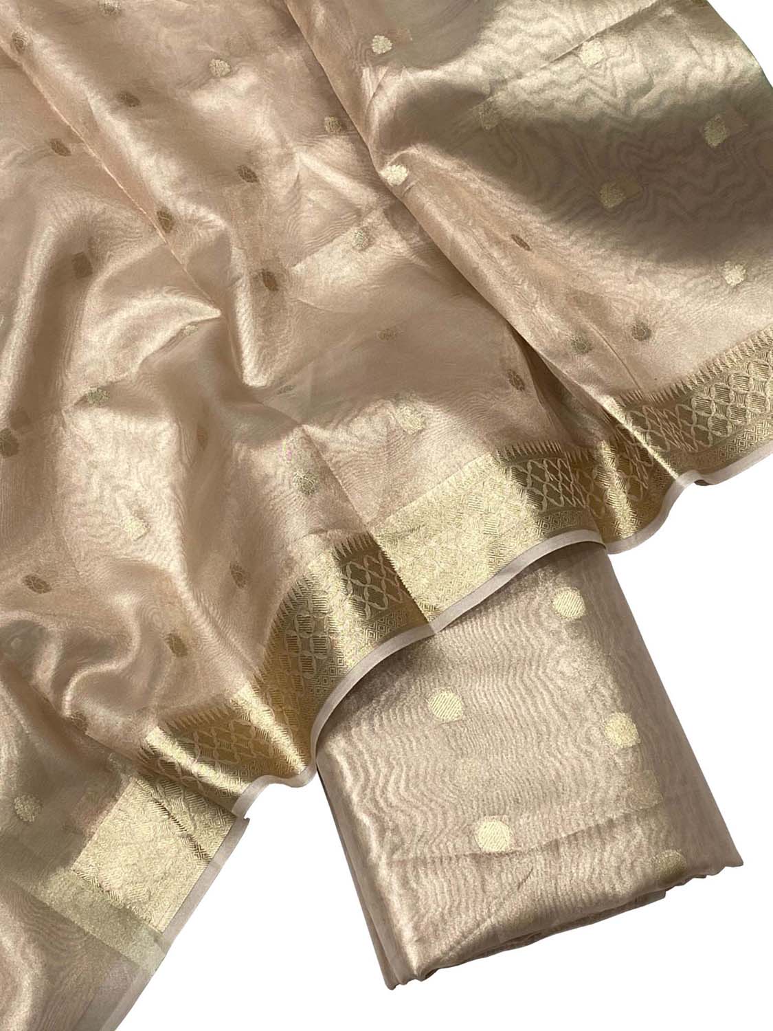 Pastel Banarasi Tissue Silk Suit Set - Luxurion World