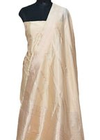 Pure Katan Silk Banarasi Handloom Suit Set in Pastel Hues - Luxurion World