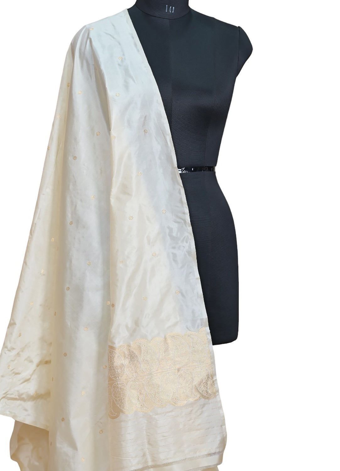 Pure Katan Silk Banarasi Handloom Suit Set in Pastel Hues - Luxurion World