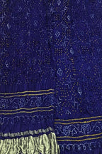 Blue Bandhani Gajji Silk Suit Set - Elegant and Luxurious - Luxurion World