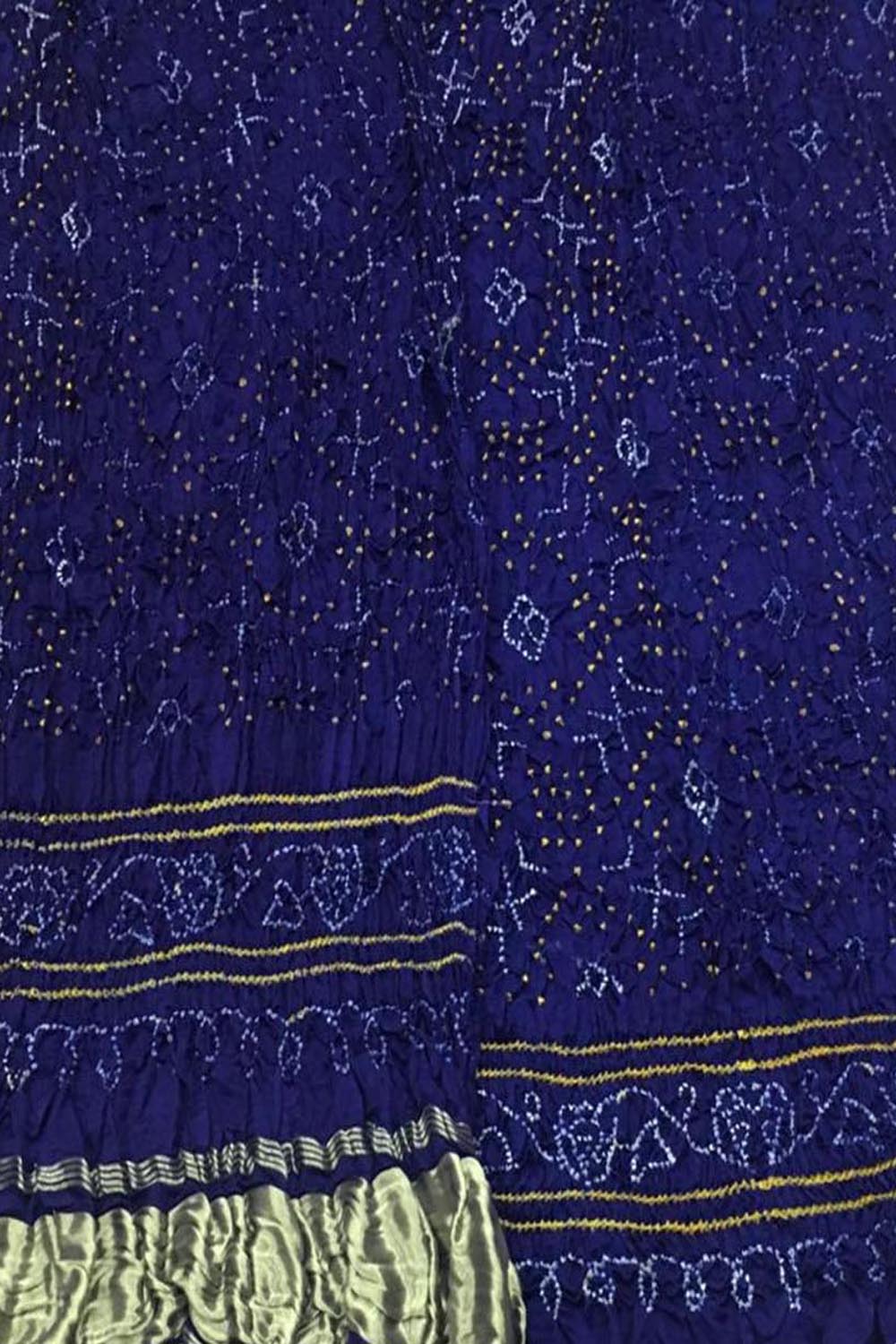 Blue Bandhani Gajji Silk Suit Set - Elegant and Luxurious - Luxurion World