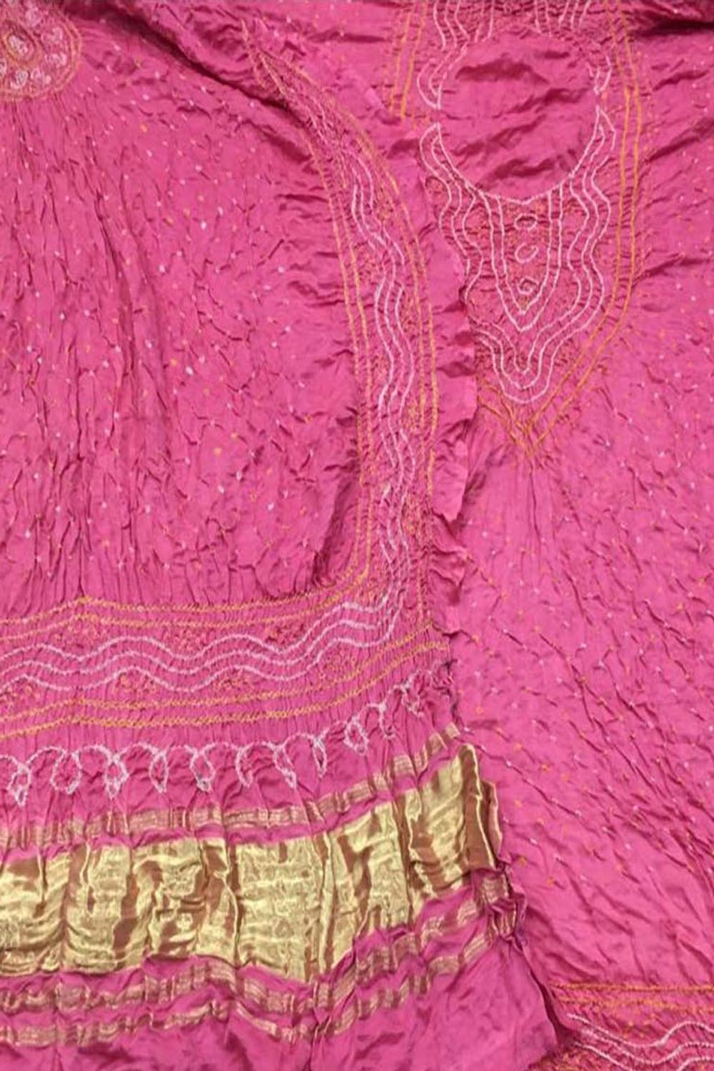 Stunning Pink Bandhani Gajji Silk Suit Set - Luxurion World