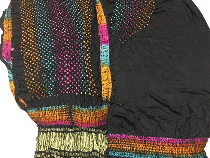 Elegant Black Bandhani Gajji Silk Suit Set - Luxurion World