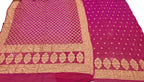 Stunning Pink Bandhani Georgette Suit Set - Luxurion World