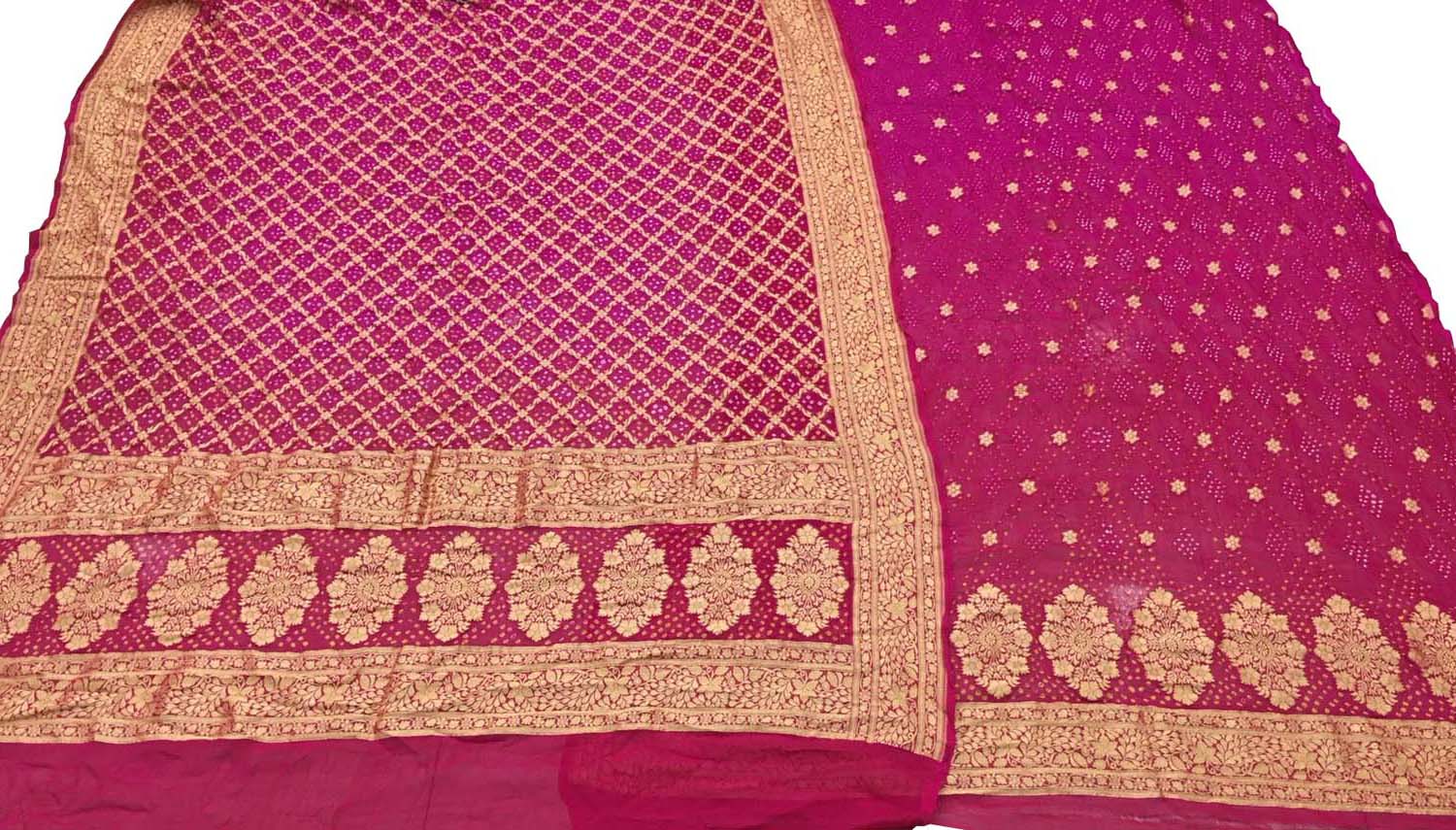 Stunning Pink Bandhani Georgette Suit Set - Luxurion World