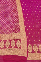 Stunning Pink Bandhani Georgette Suit Set - Luxurion World