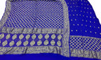 Blue Bandhani Georgette Suit Set - Luxurion World