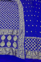 Blue Bandhani Georgette Suit Set - Luxurion World