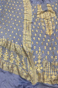Elegant Grey Bandhani Georgette Suit Set - Luxurion World