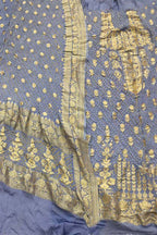 Elegant Grey Bandhani Georgette Suit Set - Luxurion World