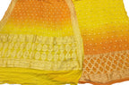 Vibrant Bandhani Georgette Suit Set in Yellow & Orange - Luxurion World