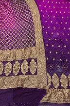 Elegant Purple Bandhani Georgette Suit Set - Luxurion World