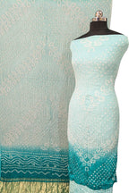 Blue Bandhani Modal Silk Suit Set - Luxurion World