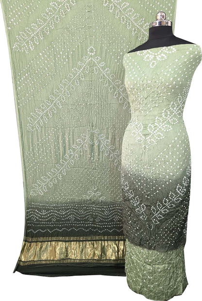 Pastel Bandhani Modal Silk Suit Set - Luxurion World