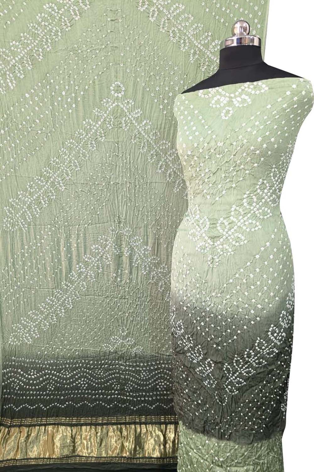 Pastel Bandhani Modal Silk Suit Set - Luxurion World