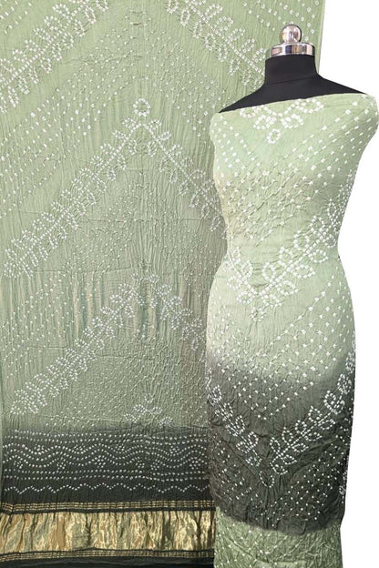 Pastel Bandhani Modal Silk Suit Set - Luxurion World