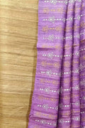 Elegant Pastel Bhagalpur Pure Tussar Ghicha Silk Suit With Embroidery Work - Luxurion World