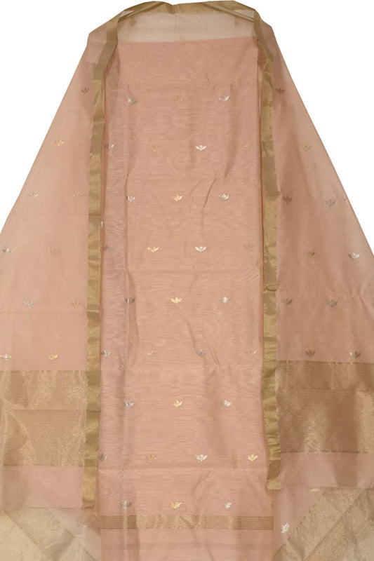 Pretty in Pink: Chanderi Handloom Cotton Silk Suit