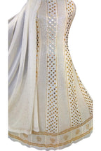 Dyeable Pure Georgette Mukaishwork Anarkali Unstitched Suit Set - Luxurion World