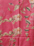 Get Glamorous with Pink Tussar Moonga Suit - Digital Print, 3 Piece Set - Luxurion World