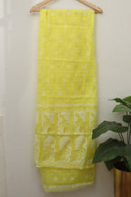 Yellow Jamdani Cotton Silk Suit Set - Luxurion World