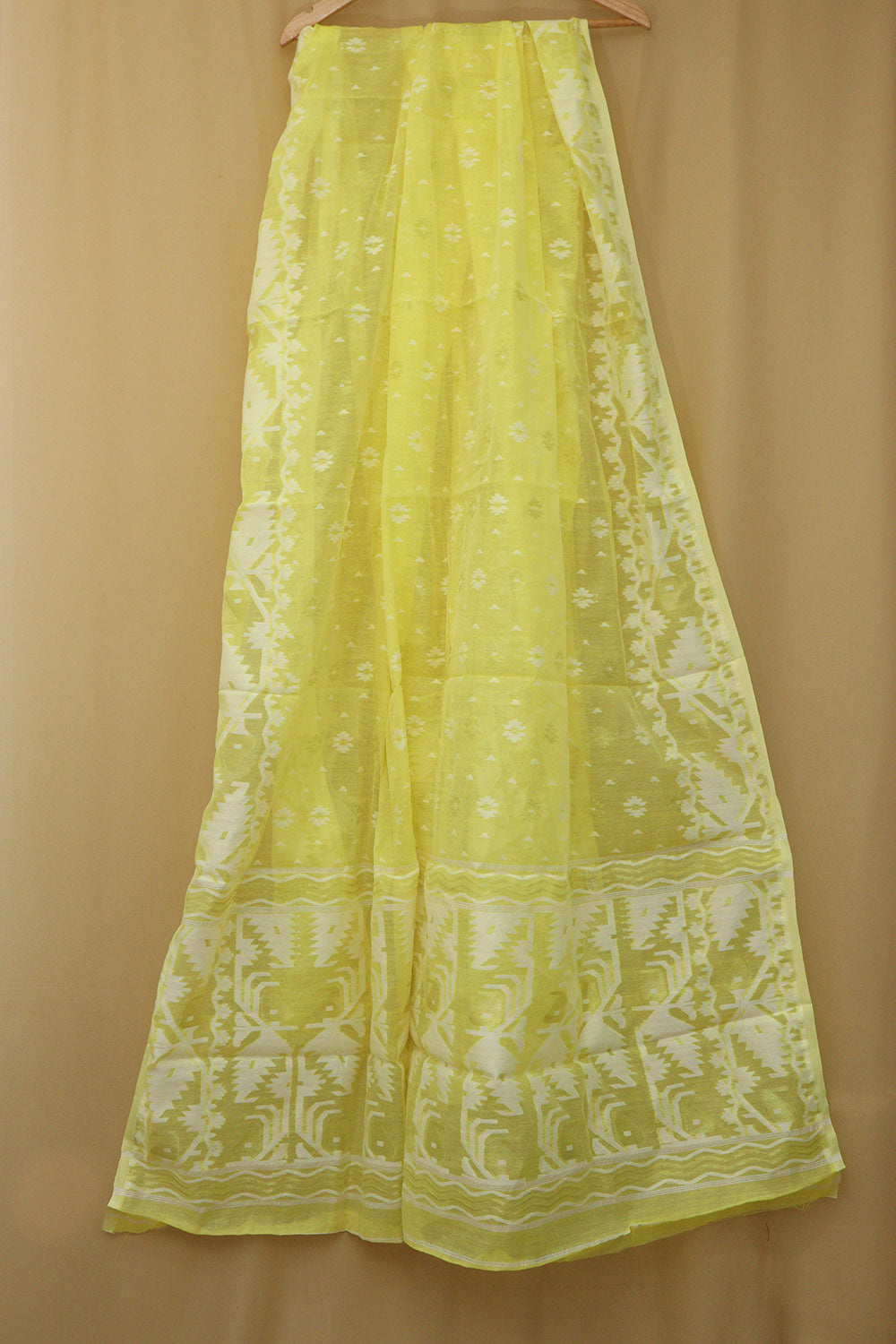Yellow Jamdani Cotton Silk Suit Set - Luxurion World