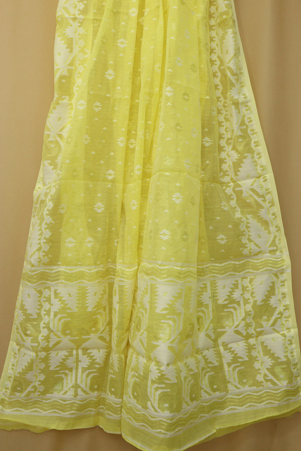 Yellow Jamdani Cotton Silk Suit Set - Luxurion World