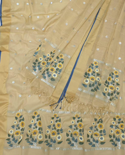 Pastel Kota Doria Real Zari Two Piece Unstitched Suit Set