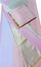 Vibrant Multicolor Maheshwari Cotton Silk Suit Set - Luxurion World
