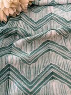 Green Shibori Tie N Dye Maheshwari Silk Two Piece Unstitched Suit Set - Luxurion World