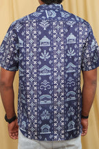 Blue Silk Sambalpuri Print Shirt: Stylish Digital Print - Luxurion World