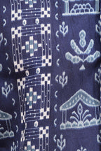 Blue Silk Sambalpuri Print Shirt: Stylish Digital Print - Luxurion World