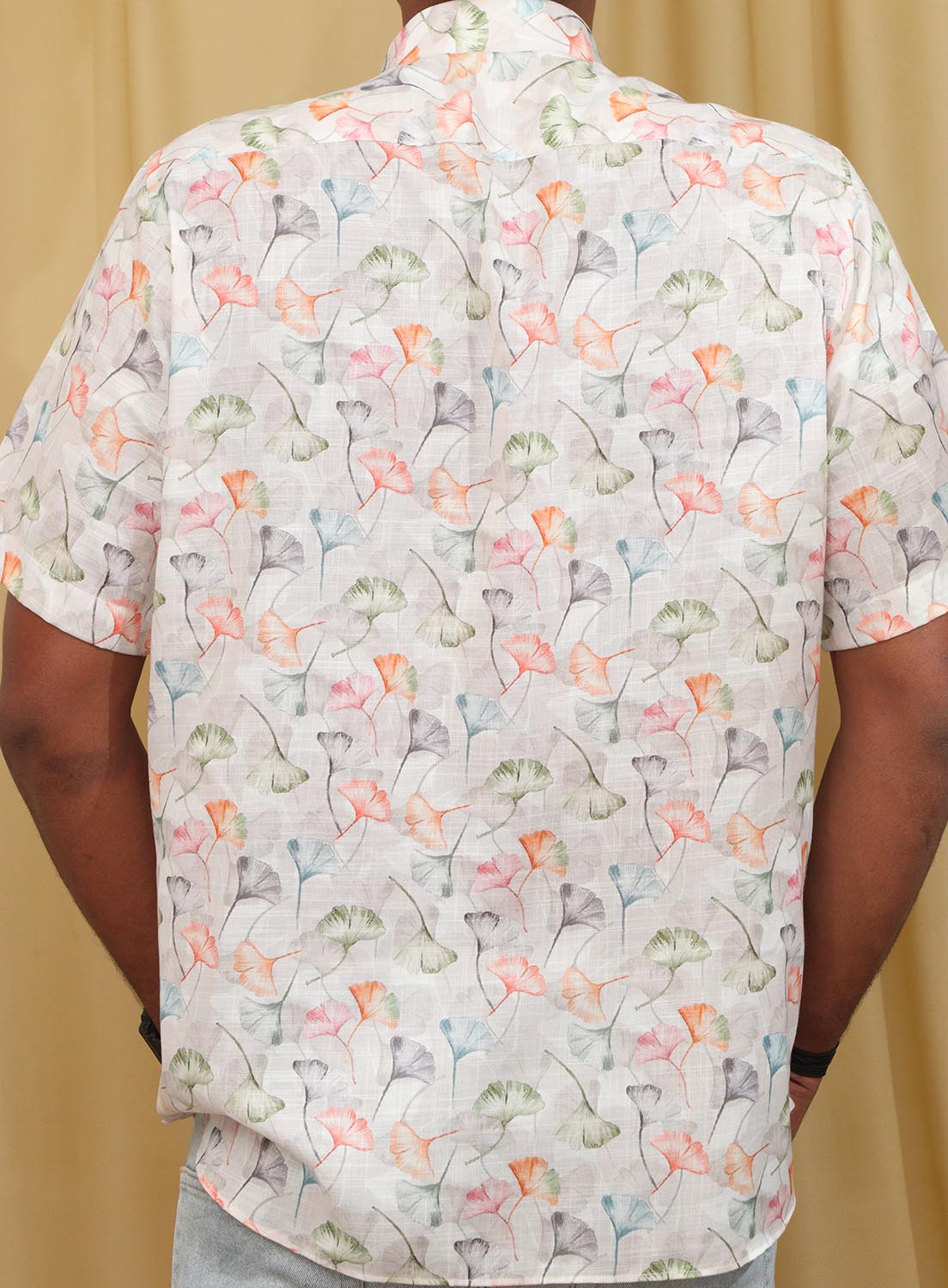 Vibrant Multicolor Wrinkle Free Cotton Linen Digital Printed Shirt - Luxurion World