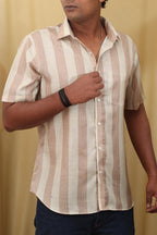 Pastel Wrinkle Free Cotton Linen Digital Printed Shirt - Luxurion World