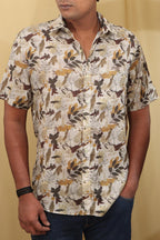 Colorful  Multicolor Cotton Linen Shirt: Wrinkle-Free & Digital Print - Luxurion World