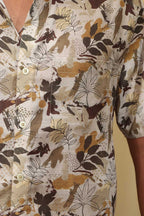 Colorful  Multicolor Cotton Linen Shirt: Wrinkle-Free & Digital Print - Luxurion World