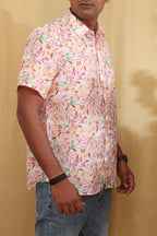 Colorful  Multicolor Digital Printed Wrinkle Free Linen Cotton Shirt - Luxurion World