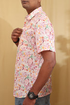 Colorful  Multicolor Digital Printed Wrinkle Free Linen Cotton Shirt - Luxurion World