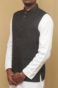 Elegant Black Cotton Nehru Jacket: Classic Style for Every Occasion - Luxurion World